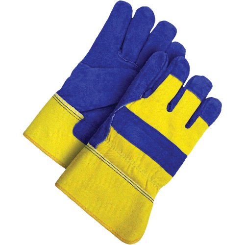 Gants d'ajusteur, Grand, Paume en Cuir de vache refendu, Doublure en Peluche d'acrylique Haskins Industrial Inc.