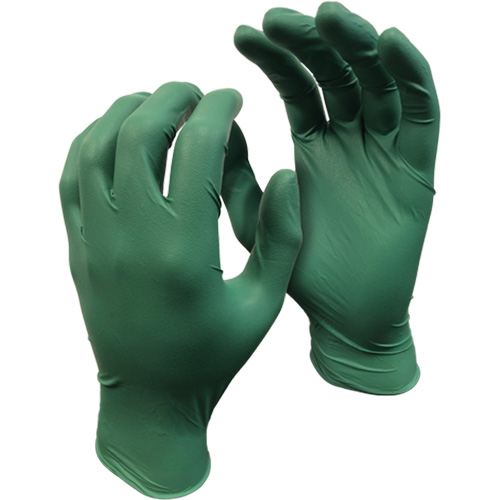 5559PF Green Monkey Gloves, Small, Nitrile, 4-mil, Powder-Free, Green Haskins Industrial Inc.