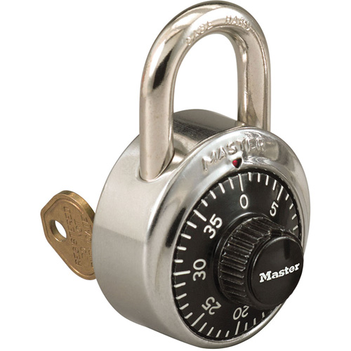Cadenas de s&eacute;rie 1525 avec cl&eacute; de contr&ocirc;le en option, Combinaison, Acier inoxydable, Largeur de 1-7/8" Haskins Industrial Inc.