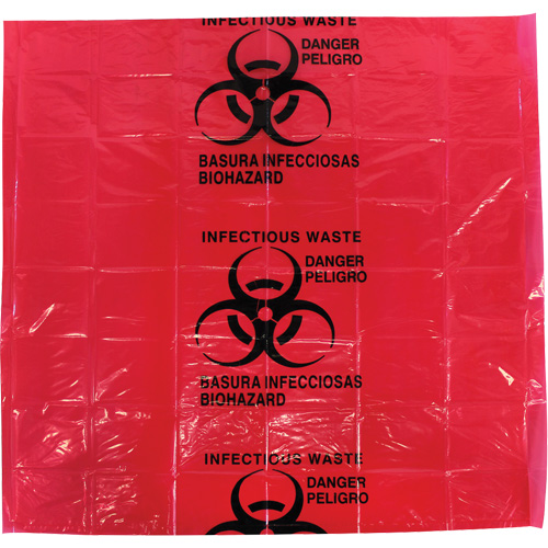 Dynamic Hazardous Waste Bags, Infectious Waste, 24" L x 24" W, 12 microns Haskins Industrial Inc.