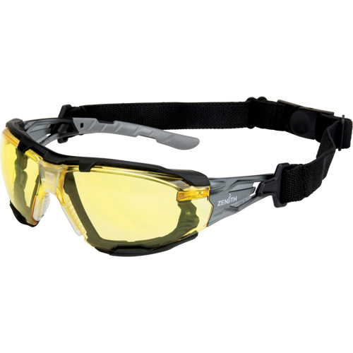 Z2900 Series Safety Glasses with Foam Gasket, Amber Lens, Anti-Scratch, ANSI Z87+/Meets/Exceeds CSA Z94.3 Haskins Industrial Inc.