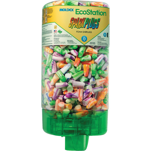 Trousse de d&eacute;marrage de distributeur de bouchons d'oreilles EcoStation SparkPlugs Haskins Industrial Inc.