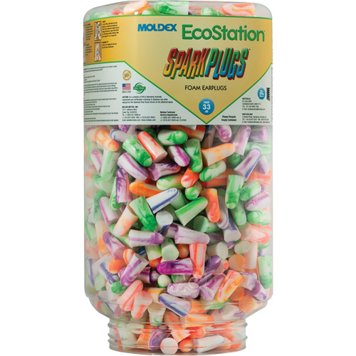 EcoStation SparkPlugs&reg; Earplug Refill, Bulk - Canister Haskins Industrial Inc.