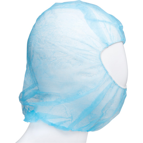 Cagoule jetable, Polypropyl&egrave;ne, Bleu Haskins Industrial Inc.