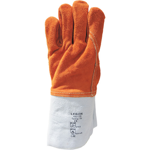 Lebon Heat Resistant Work Gloves, Leather, 10, Protects Up To 482° F (250° C) Haskins Industrial Inc.