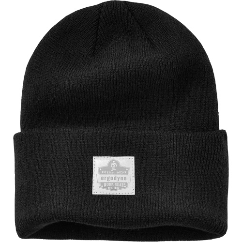 N-Ferno&reg; Rib Knit Beanie Hat, One Size, Black Haskins Industrial Inc.