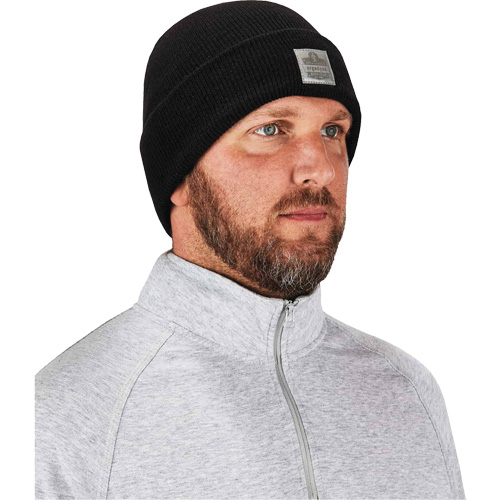 N-Ferno&reg; Rib Knit Beanie Hat, One Size, Black Haskins Industrial Inc.