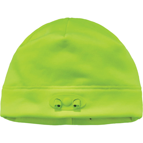 N-Ferno&reg; Skull Cap Beanie Hat with LED Lights, One Size, High-Visibility Lime Green Haskins Industrial Inc.