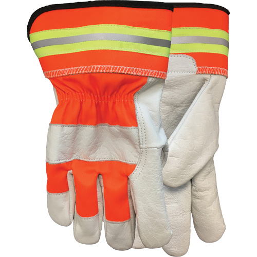 Gants d'ajusteur Flashback, Grand, Paume en Cuir fleur de buffle Haskins Industrial Inc.