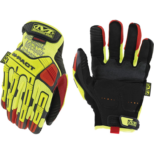 Hi-Viz M-Pact&reg; D4-360 Impact Gloves, 8, Synthetic Palm, Hook & Loop Cuff Haskins Industrial Inc.