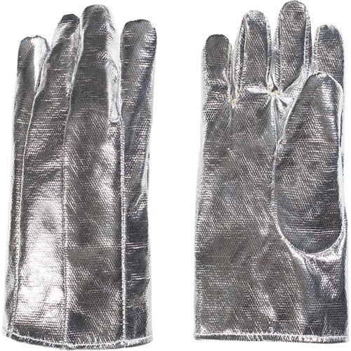 Heat Resistant Gloves, Aluminized/Kevlar&reg;, One Size, Protects Up To 800° F (426.66° C) Haskins Industrial Inc.