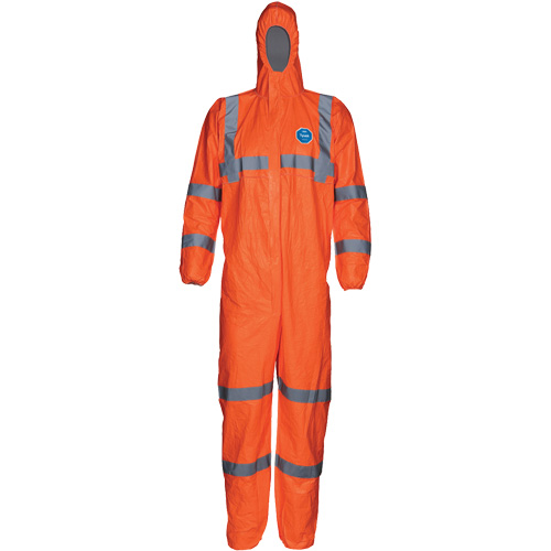 Combinaison haute visibilit&eacute; avec capuchon, Petit, Orange, Tyvek 500 Haskins Industrial Inc.