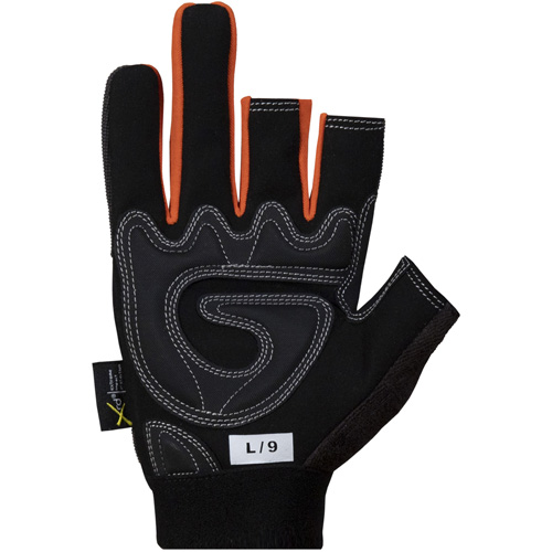 Gants de cadreurs avec doigts d&eacute;couverts Clutch Gear, Paume Synth&eacute;tique, Taille Petit Haskins Industrial Inc.