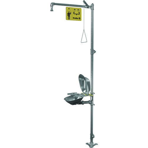 Halo Shower & Eye/Face Wash Unit, Pedestal Haskins Industrial Inc.