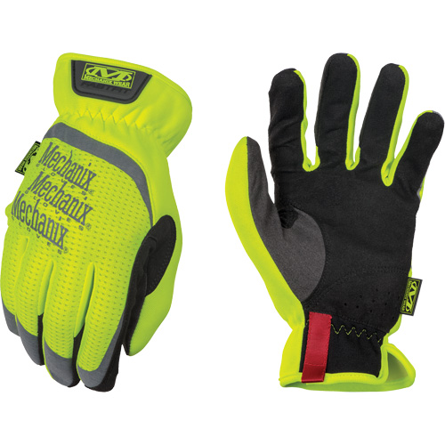 FastFit&reg; High-Visibility Work Gloves, Synthetic Palm, Size Small/8 Haskins Industrial Inc.