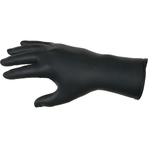 Gants jetables NitriShield Stealth Extra, Grand, Nitrile, 6 mils, Sans poudre, Noir Haskins Industrial Inc.