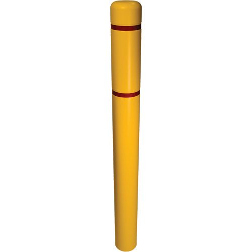 Bollard Cover, 6" Dia. x 52" L, Yellow Haskins Industrial Inc.