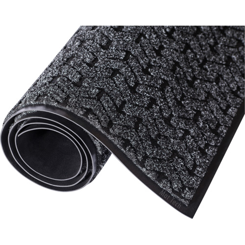 Tapis d'accueil Performance Tire-Track, Essuie-pieds/grattoir, 4' x 8' x 3/8", Charbon Haskins Industrial Inc.