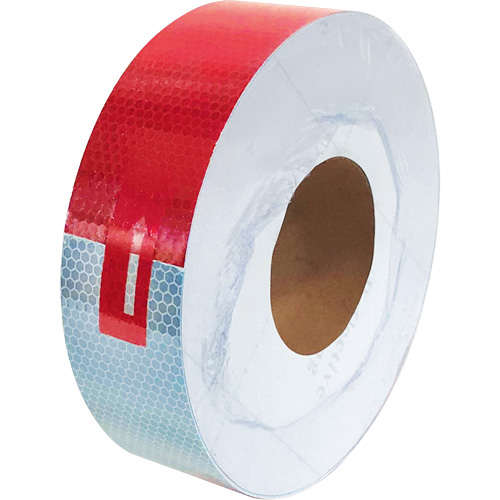 Conspicuity Tape, 2" W x 150' L, Red & White Haskins Industrial Inc.