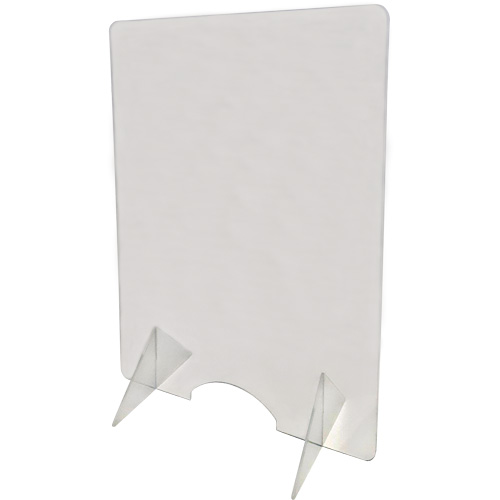 Countertop Safety Shield, 24" W x 32" H Haskins Industrial Inc.