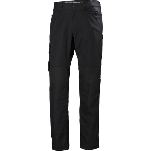 Oxford Service Pants, Poly-Cotton, Black, Size 30, 30 Inseam Haskins Industrial Inc.