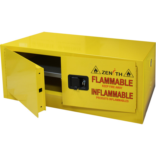 Flammable Storage Cabinet, 12 gal., 2 Door, 43" W x 18" H x 18" D Haskins Industrial Inc.