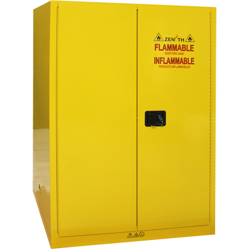 Flammable Storage Cabinet, 90 Gal., 2 Door, 43" W x 66" H x 34" D Haskins Industrial Inc.