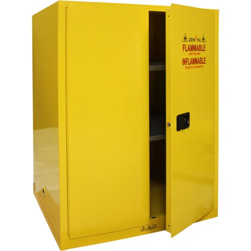 Flammable Storage Cabinet, 90 Gal., 2 Door, 43" W x 66" H x 34" D Haskins Industrial Inc.