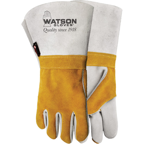 Wopper Welder's Gloves, Split Cowhide, Size 10 Haskins Industrial Inc.