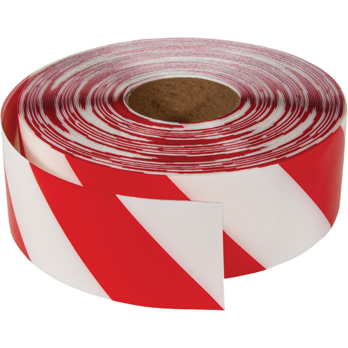 Ruban de marquage tr&egrave;s r&eacute;sistant pour plancher ArmorStripe, 3" x 100', PVC, Rouge et blanc Haskins Industrial Inc.