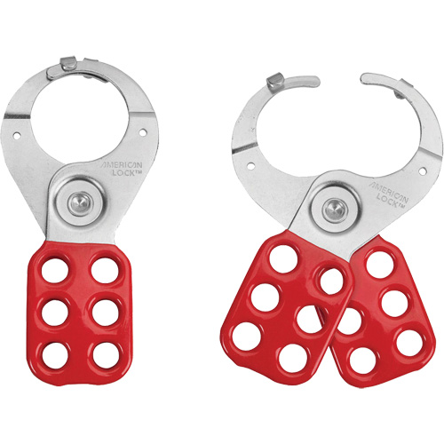 Tabbed Steel Lockout Hasp, Red Haskins Industrial Inc.
