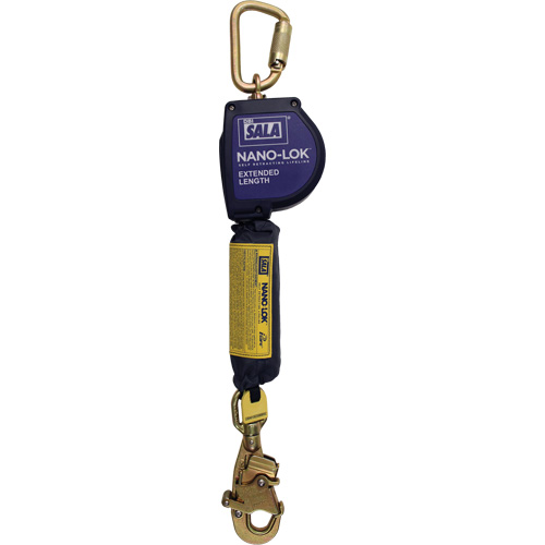 Cordage de s&eacute;curit&eacute; autor&eacute;tractable allong&eacute; Nano-Lok, 10', Dyneema, Pivotant Haskins Industrial Inc.