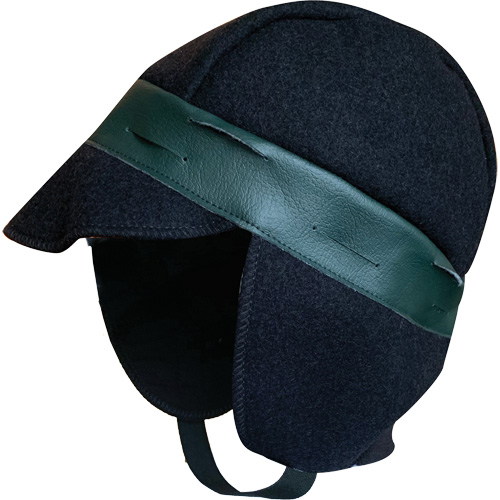 Coiffe d'hiver pour casque de s&eacute;curit&eacute;, Doublure en Mouton, Taille unique, Bleu marine Haskins Industrial Inc.