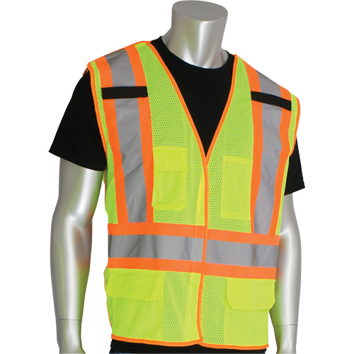 Dynamic Pip&reg; High Visibility Breakaway Vest, High Visibility Lime-Yellow, X-Large, Polyester Haskins Industrial Inc.