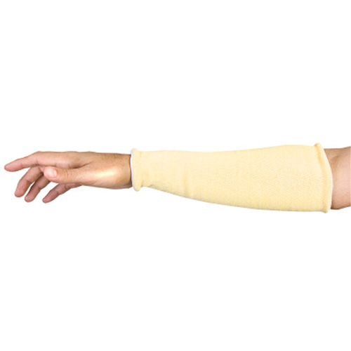 Contender Cut-Resistant Composite-Knit Sleeves, Aramid, 18", ASTM ANSI Level A5, Yellow Haskins Industrial Inc.