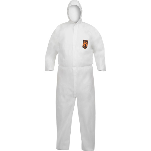 KleenGuard A40 Disposable Coveralls, Medium, White, Microporous Haskins Industrial Inc.