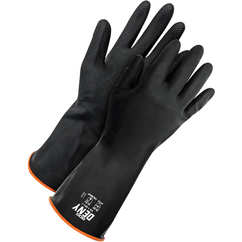 Deny Chemical Resistant Gloves, Size 9, 12" L, Rubber Latex, Flock-Lined Inner Lining, Winter Weight Haskins Industrial Inc.