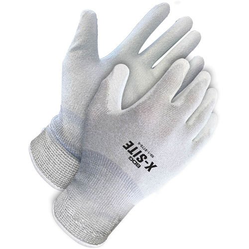 Gants enduits antistatiques X-Site, 8, R&ecirc;vetement Polyur&eacute;thane, Calibre 15, Enveloppe en Nylon/Cuivre Haskins Industrial Inc.