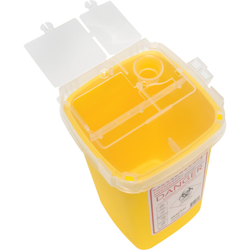 Contenant pour objets pointus et tranchants, Capacit&eacute; de 1 L Haskins Industrial Inc.