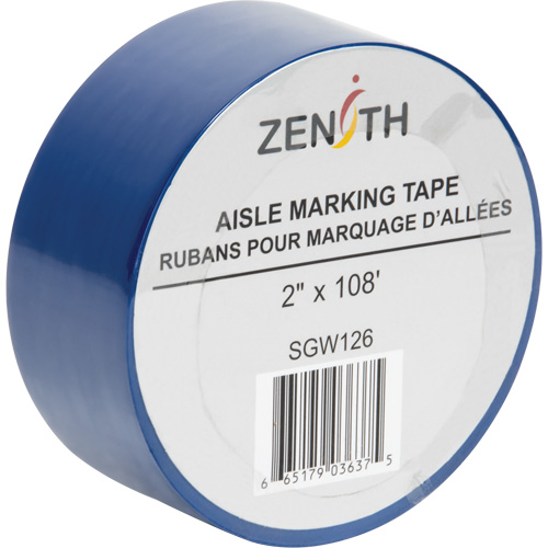 Aisle Marking Tape, 2" x 108', PVC, Blue Haskins Industrial Inc.