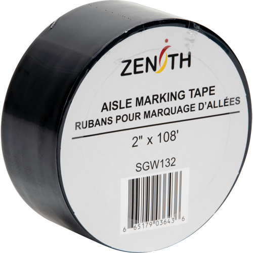 Ruban pour marquage d'all&eacute;es, 2" x 108', PVC, Noir Haskins Industrial Inc.