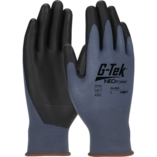 G-Tek&reg; NeoFoam&reg; Seamless Knit Coated Gloves, X-Small, Polyurethane Coating, 15 Gauge, Nylon Shell Haskins Industrial Inc.