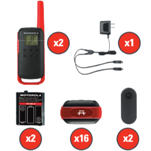 TalkAbout Two-Way Radios, FRS Radio Band, 22 Channels, 32 km Range Haskins Industrial Inc.