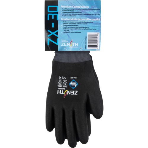 Gants enduits ZX-30° de premi&egrave;re qualit&eacute;, Grand, R&ecirc;vetement Mousse de PVC, Calibre 15, Enveloppe en Nylon Haskins Industrial Inc.