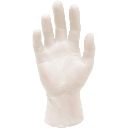 Synthetic Stretch Medical Examination Gloves, Large, Vinyl, 5-mil, Powder-Free, White, Class 2 Haskins Industrial Inc.