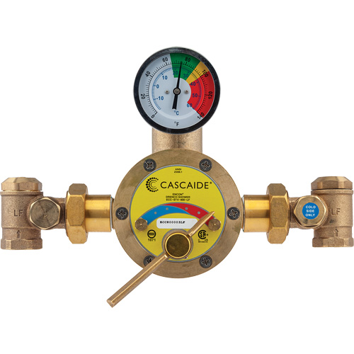 Mitigeur pour assemblage au groupe expos&eacute; d'une douche d'urgence simple ou combin&eacute;e, 56 gal./min Haskins Industrial Inc.
