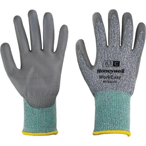 Gants de protection contre les coupures WorkEasy, Taille 6/T-petit, Calibre 13, Rev&ecirc;tement Polyur&eacute;thane, Enveloppe en PEHP/Fibre de verre, ASTM ANSI niveau A3/EN 388 niveau C Haskins Industrial Inc.