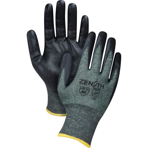 Gants l&eacute;gers et haute dext&eacute;rit&eacute; r&eacute;sistants &agrave; la coupe, Taille Grand, Calibre 18, Rev&ecirc;tement Mousse de nitrile, Enveloppe en Nylon/PEHP/Spandex, ASTM ANSI niveau A5 Haskins Industrial Inc.