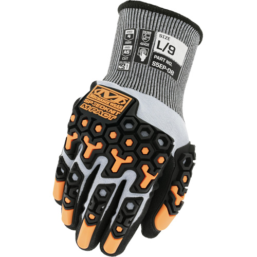 Gants antichocs r&eacute;sistants aux coupures SpeedKnit M-Pact, Taille 7/Petit, Calibre 18, Rev&ecirc;tement Nitrile, Enveloppe en PEHP/Tungst&egrave;ne, ASTM ANSI niveau A5/EN 388 niveau E Haskins Industrial Inc.