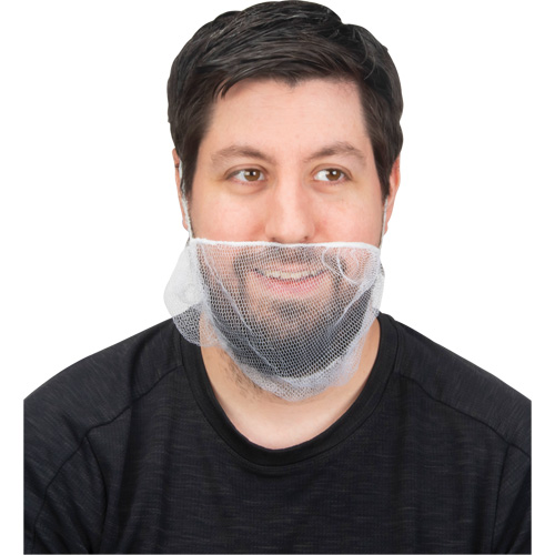 Beard Nets, Nylon, White Haskins Industrial Inc.